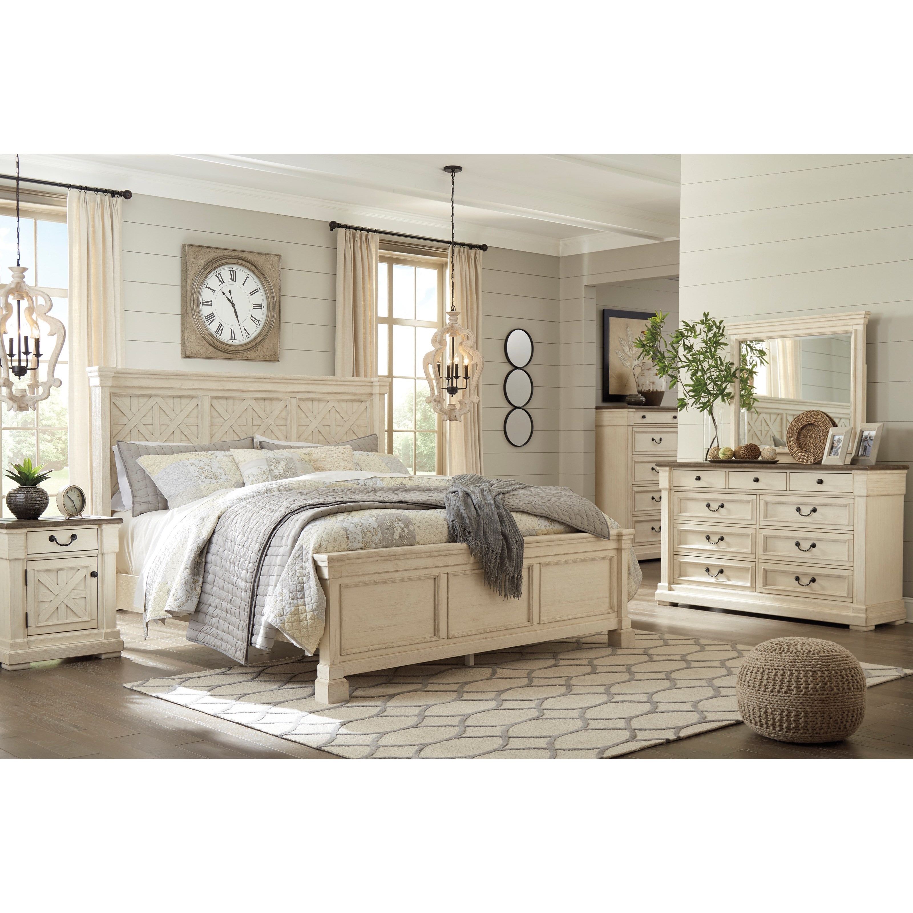 Signature Design by Ashley Bolanburg B647B16 6 Piece Queen Bedroom